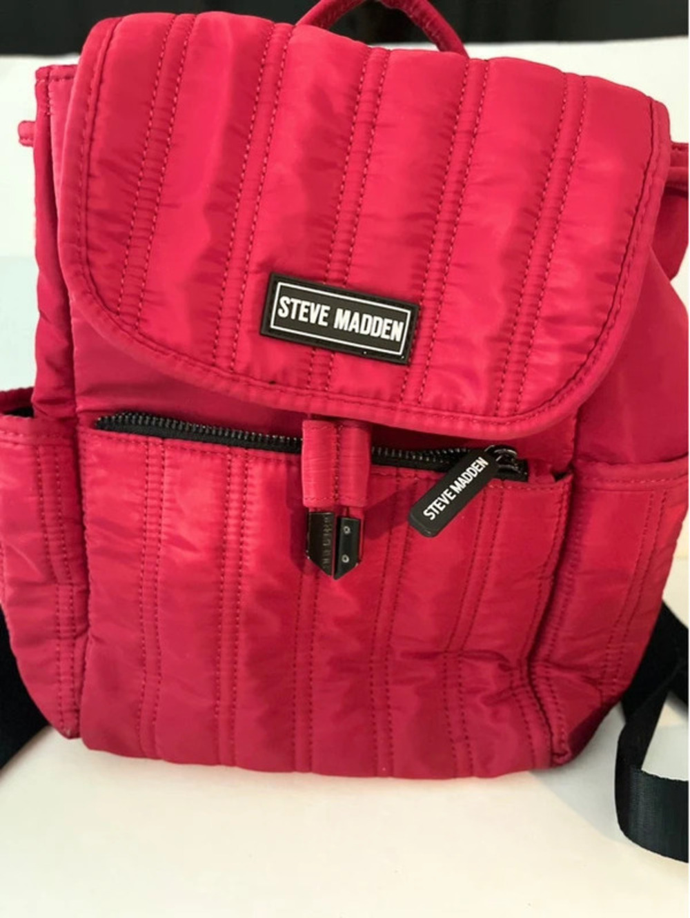 Steve Madden Mini Backpack Lightweight Red And Black